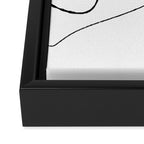Flowing Ink Dynamics Black And White Framed Canvas Print Gallery Image 3