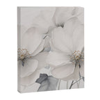 Graceful Calm Blooming Scene Ivory Grey Canvas Print Gallery Image 6