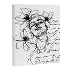 Imperfect Beauty Expressive Line Art Portrait  Canvas Print Gallery Image 6