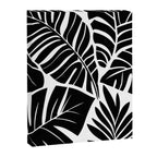 Leafy Calm Charm Black And White Simplicity Canvas Print Gallery Image 6
