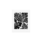 Leafy Calm Charm Black And White Simplicity Art Print Gallery Image 1
