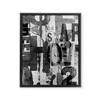 Loft Style Distressed Grunge Street Art Typography Framed Canvas Print Gallery Image 6