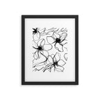 Loose Flower Study Black And White Framed Art Print Gallery Image 5