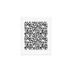 Matisse Organic Shapes Free Form Cut Outs Pattern White On Black Art Print Gallery Image 1