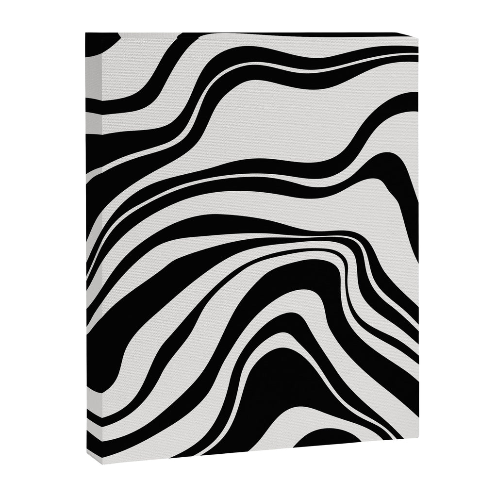 Monochrome Waves Canvas Print Gallery Image 6