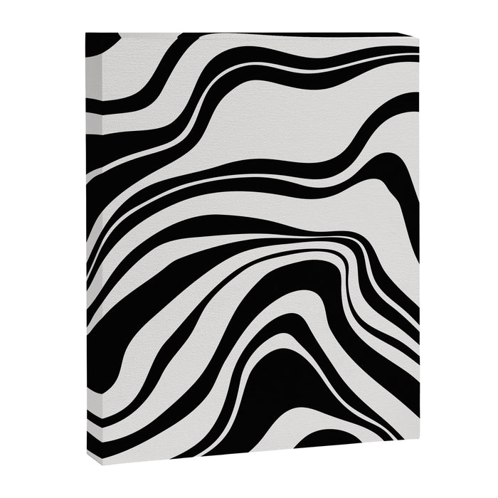Monochrome Waves Canvas Print Gallery Image 1