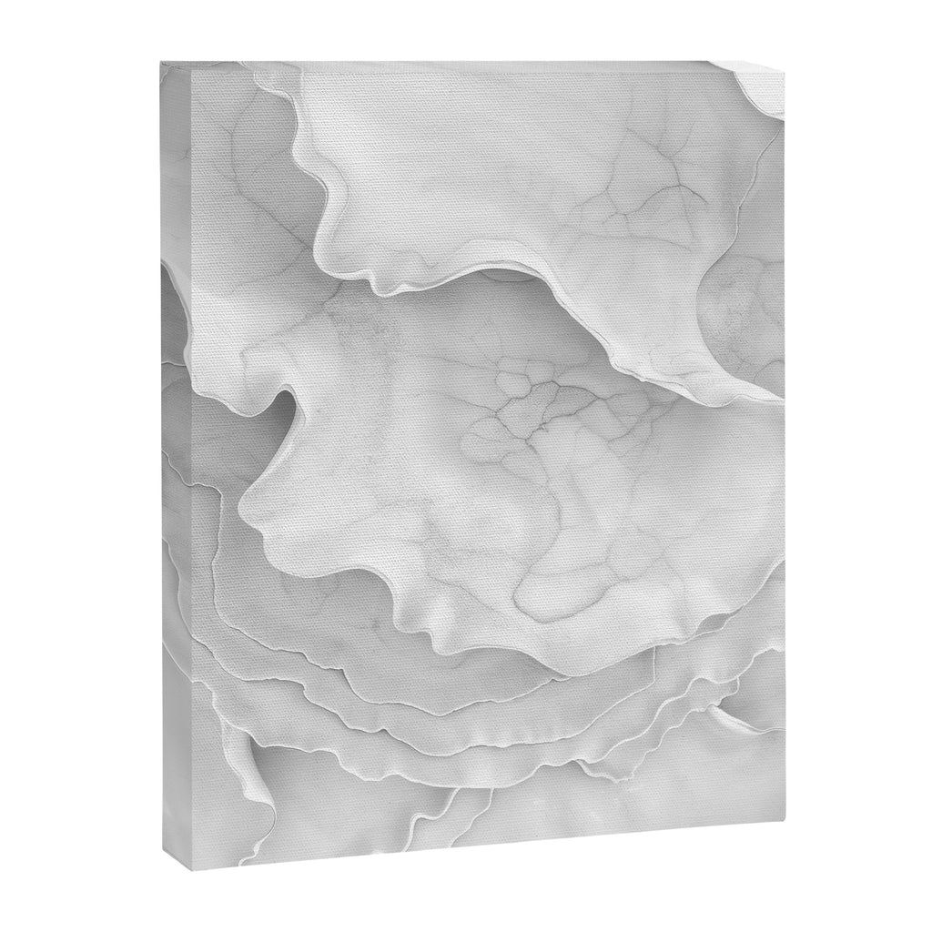 Organic 3D Sculpture White Canvas Print Gallery Image 6