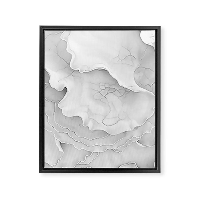 Organic 3D Sculpture White Framed Canvas Print Gallery Image 1
