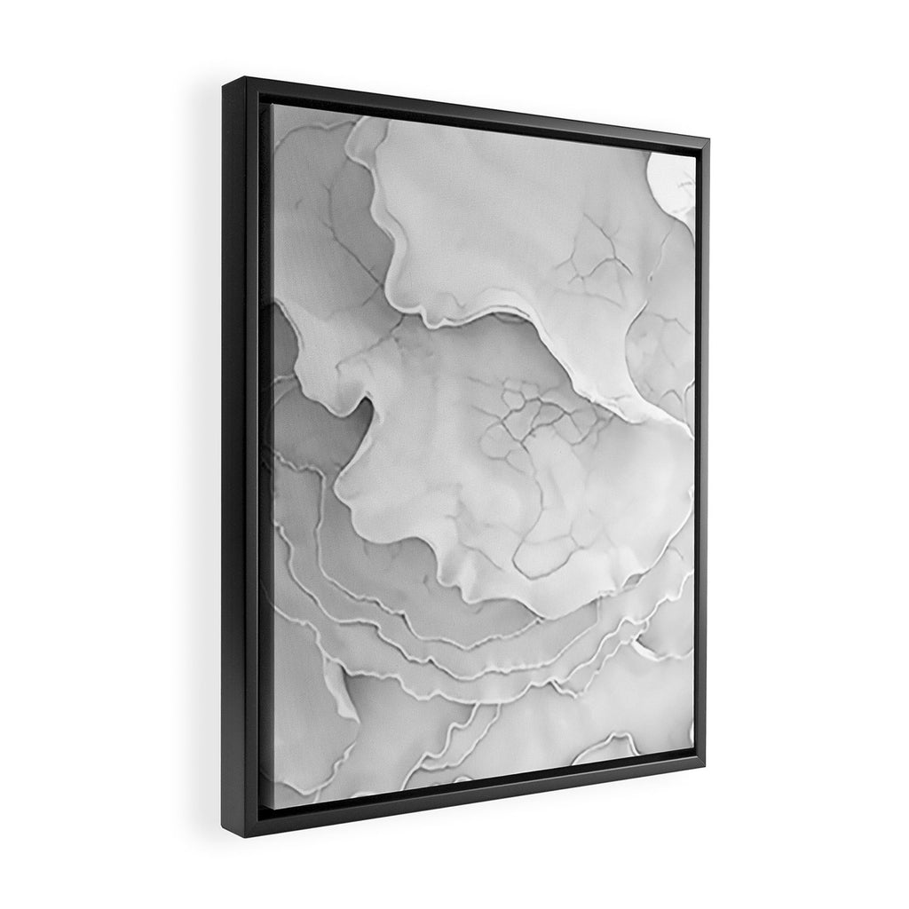 Organic 3D Sculpture White Framed Canvas Print Gallery Image 2