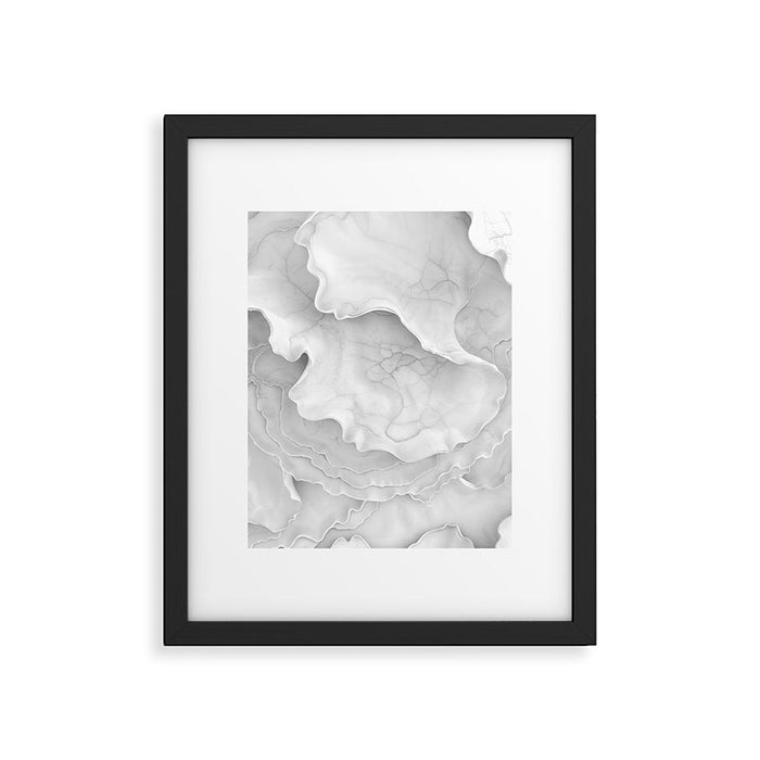 Organic 3D Sculpture White Framed Art Print Gallery Image 1