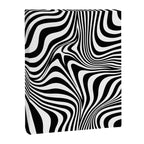 Retro Shapes And Lines Black And White Optical Art Canvas Print Gallery Image 8