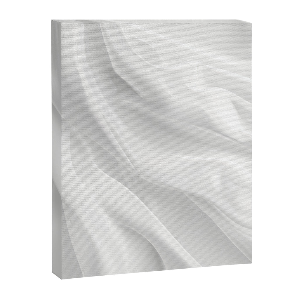 Silk Sensation Subtle White Surface Canvas Print Gallery Image 6