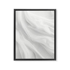 Silk Sensation Subtle White Surface Framed Canvas Print Gallery Image 6