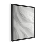 Silk Sensation Subtle White Surface Framed Canvas Print Gallery Image 2