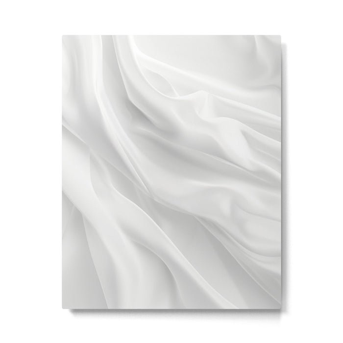 Silk Sensation Subtle White Surface Metal Print Gallery Image 1