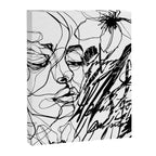 The Edge Of Grace Expressive Line Art Portrait Canvas Print Gallery Image 6
