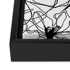 The Edge Of Grace Expressive Line Art Portrait Framed Canvas Print Gallery Image 3