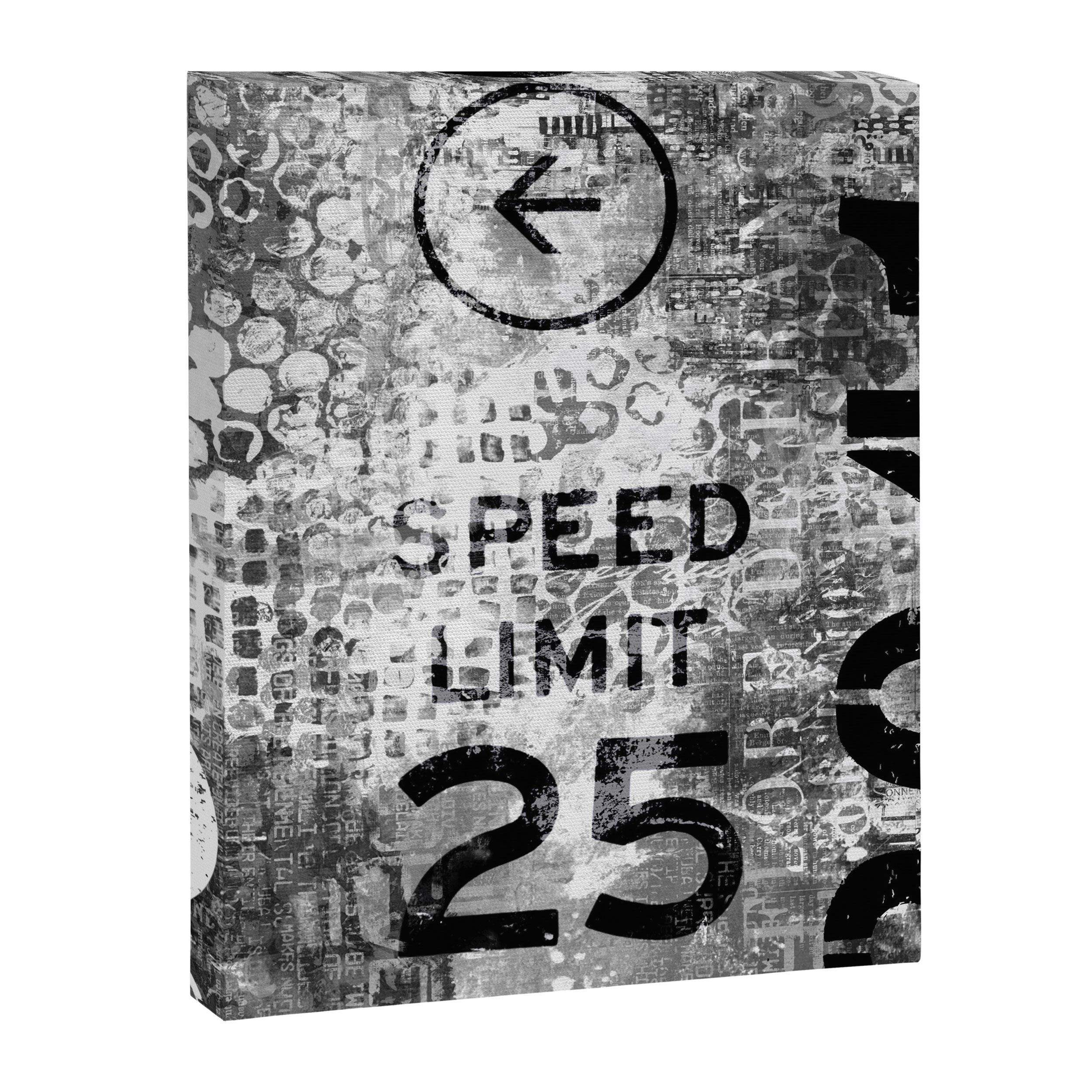 Urban Street Art Numbers And Text Fragments Canvas Print Gallery Image 6