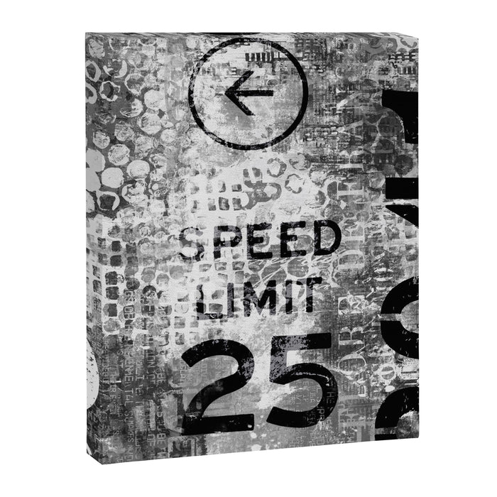 Urban Street Art Numbers And Text Fragments Canvas Print Gallery Image 1