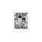 Urban Typography Black And White  Art Print Gallery Image 1
