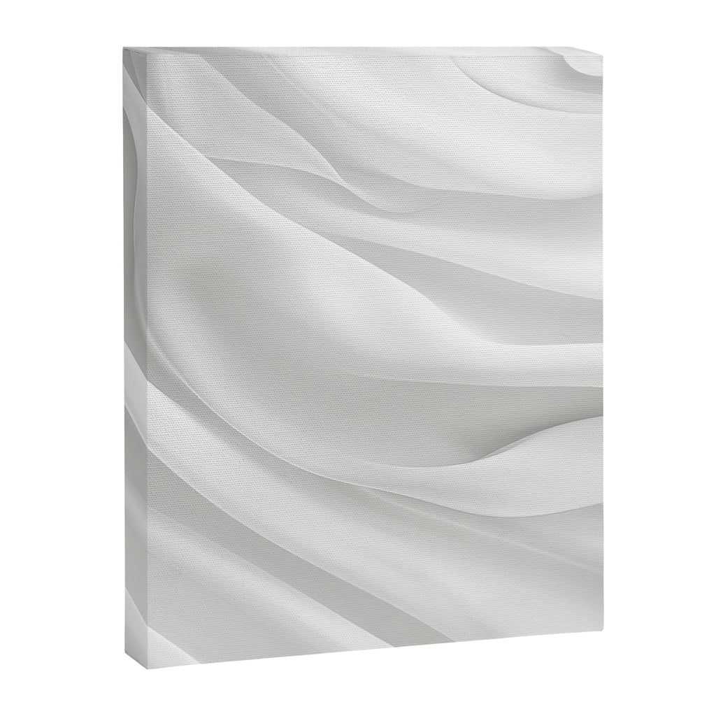 White Satin Silky Surface All White Canvas Print Gallery Image 6