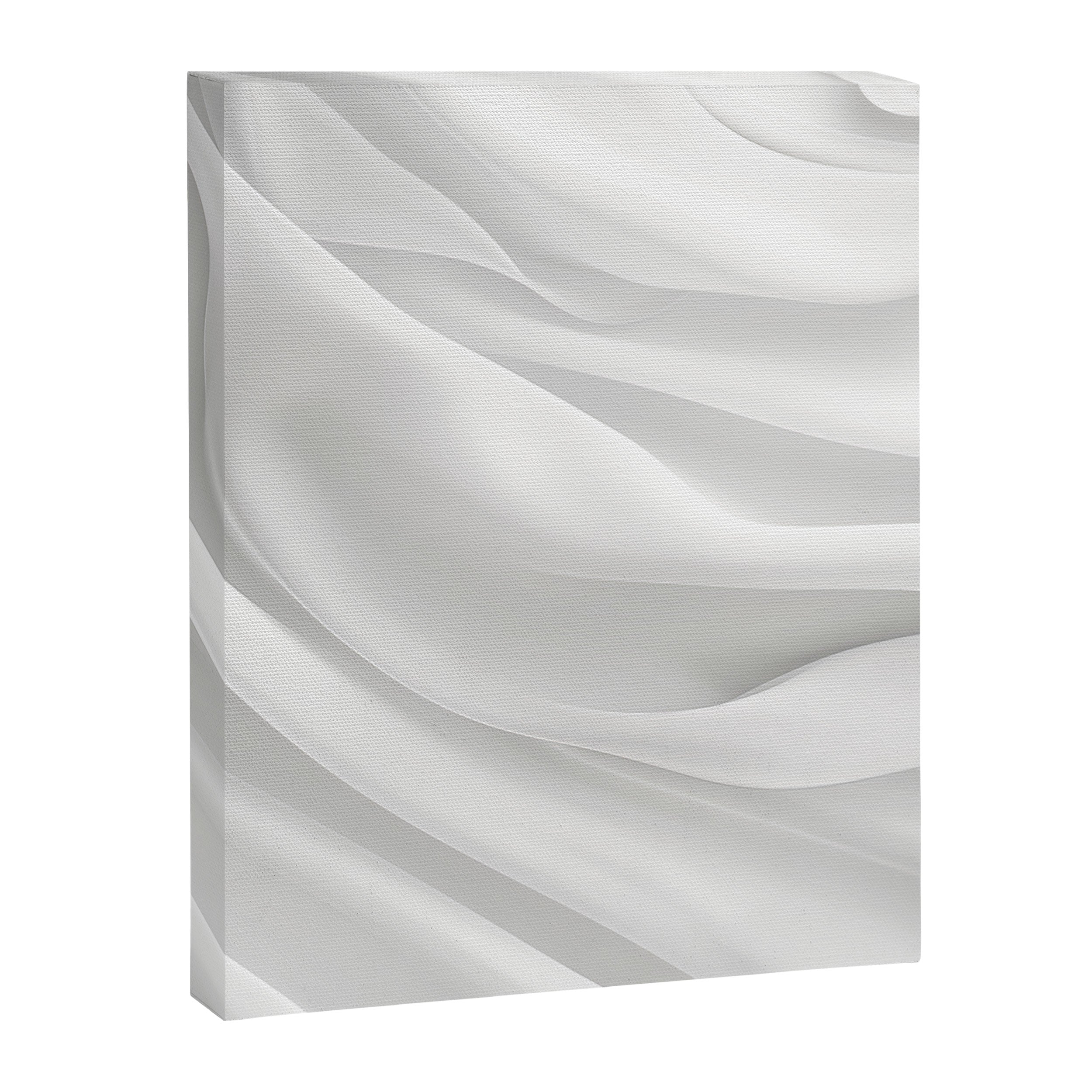 White Satin Silky Surface All White Canvas Print Gallery Image 6