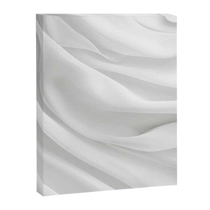 White Satin Silky Surface All White Canvas Print Gallery Image 1