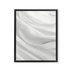 White Satin Silky Surface All White Framed Canvas Print Gallery Image 6