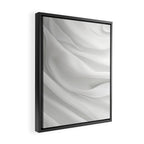 White Satin Silky Surface All White Framed Canvas Print Gallery Image 2