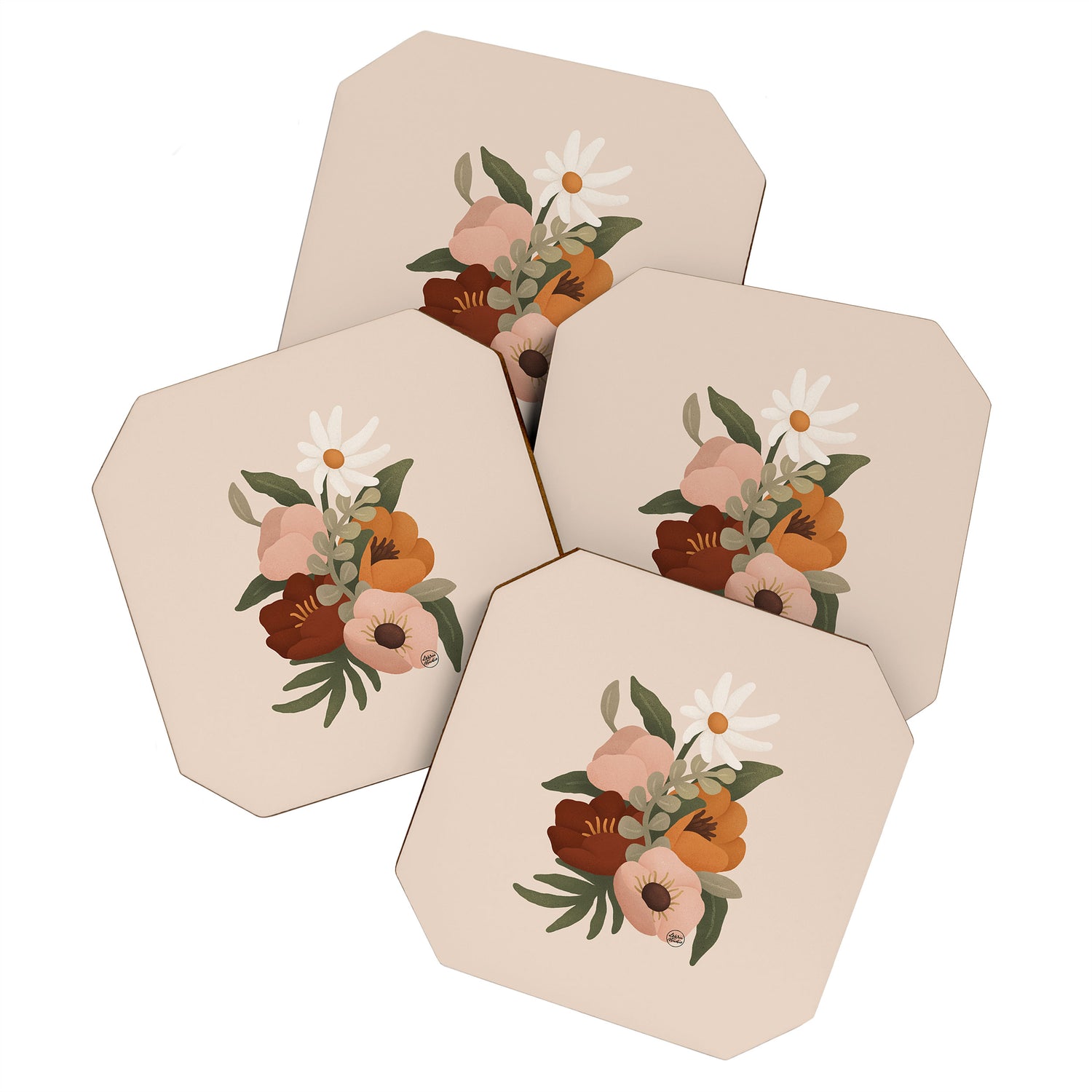 Gloria Floral Coaster Gallery Image 1