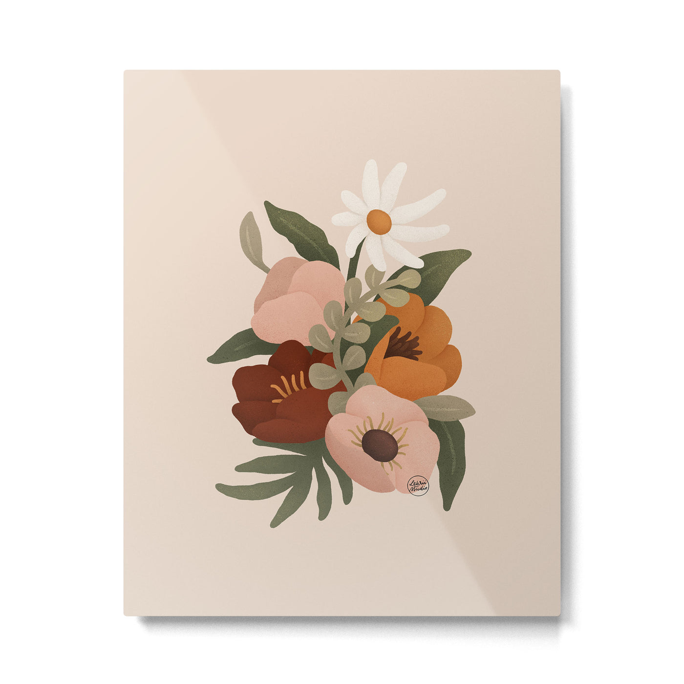 Gloria Floral Metal Print