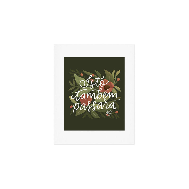 This too shall pass - Lettering Phrase Art Print Gallery Image 1
