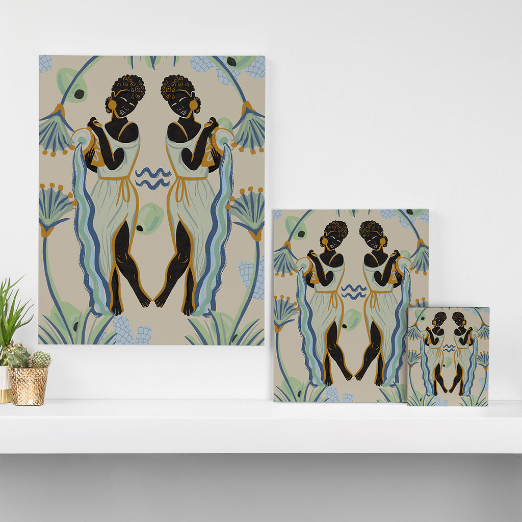 Aquarian's Pour Canvas Print Gallery Image 3