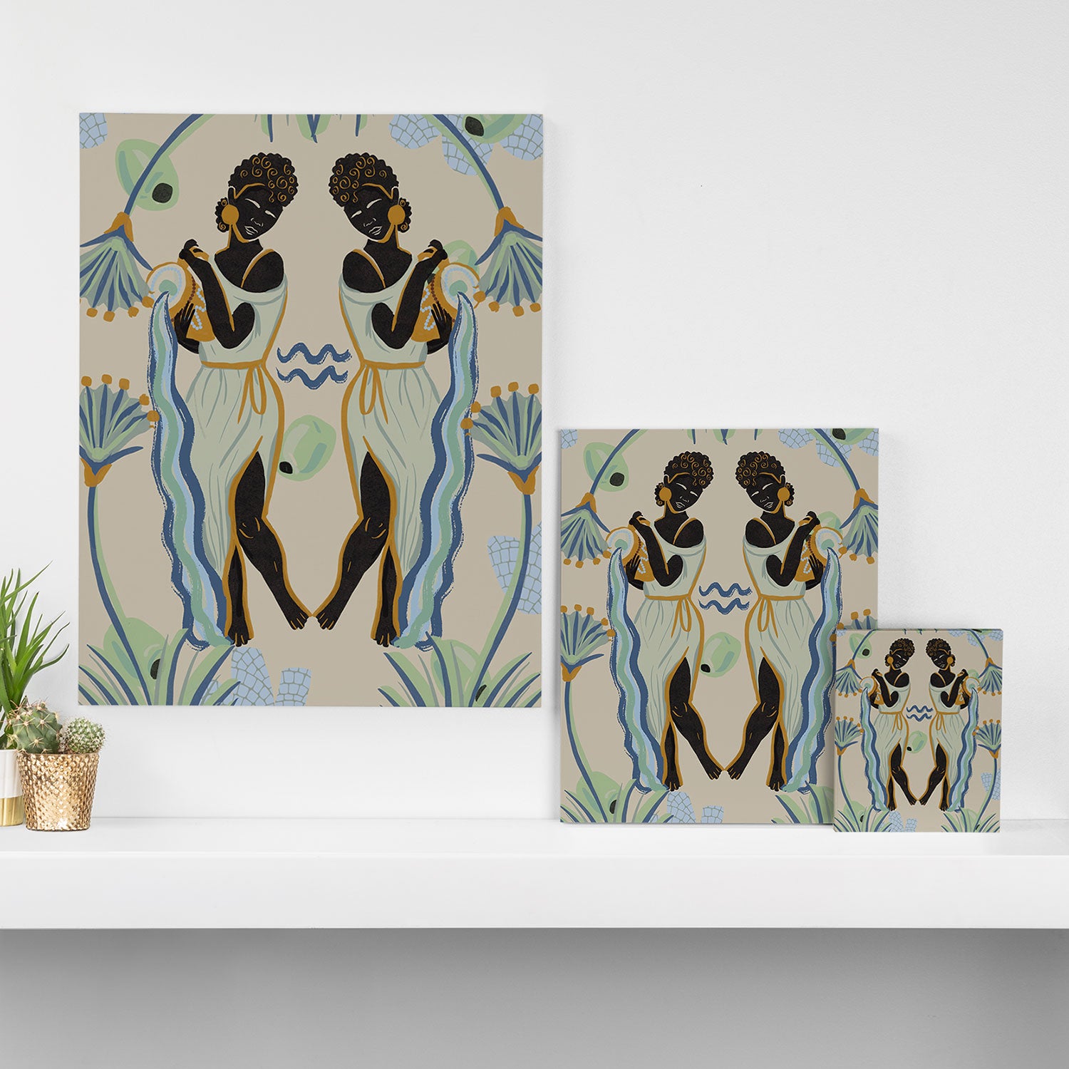 Aquarian's Pour Canvas Print Gallery Image 3