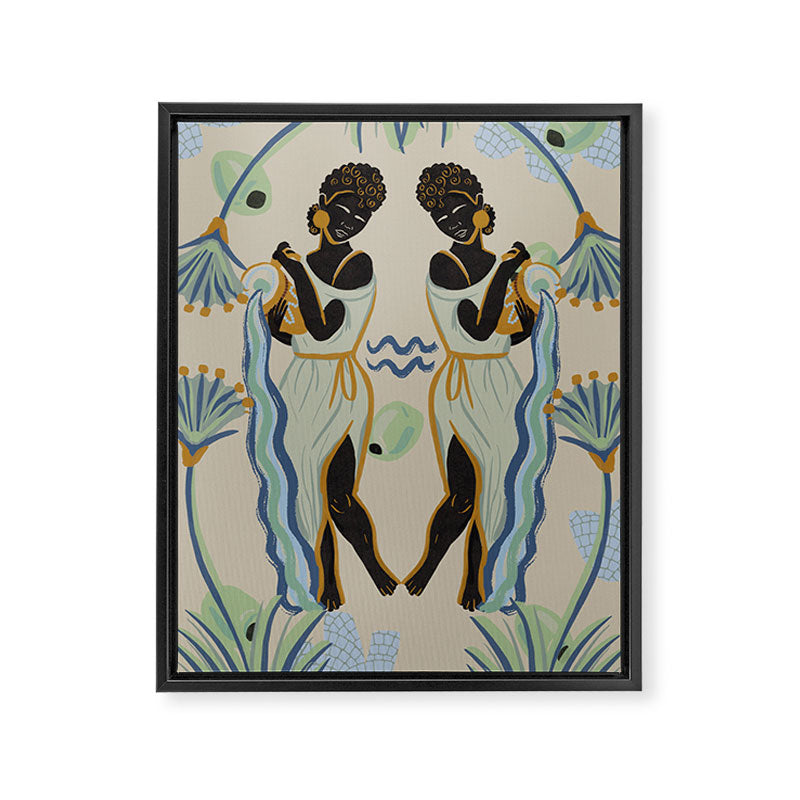 Aquarian's Pour Framed Canvas Print Gallery Image 6