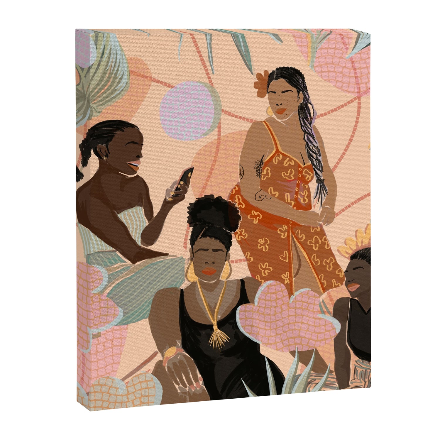 Black Femme Friendship Canvas Print Gallery Image 6