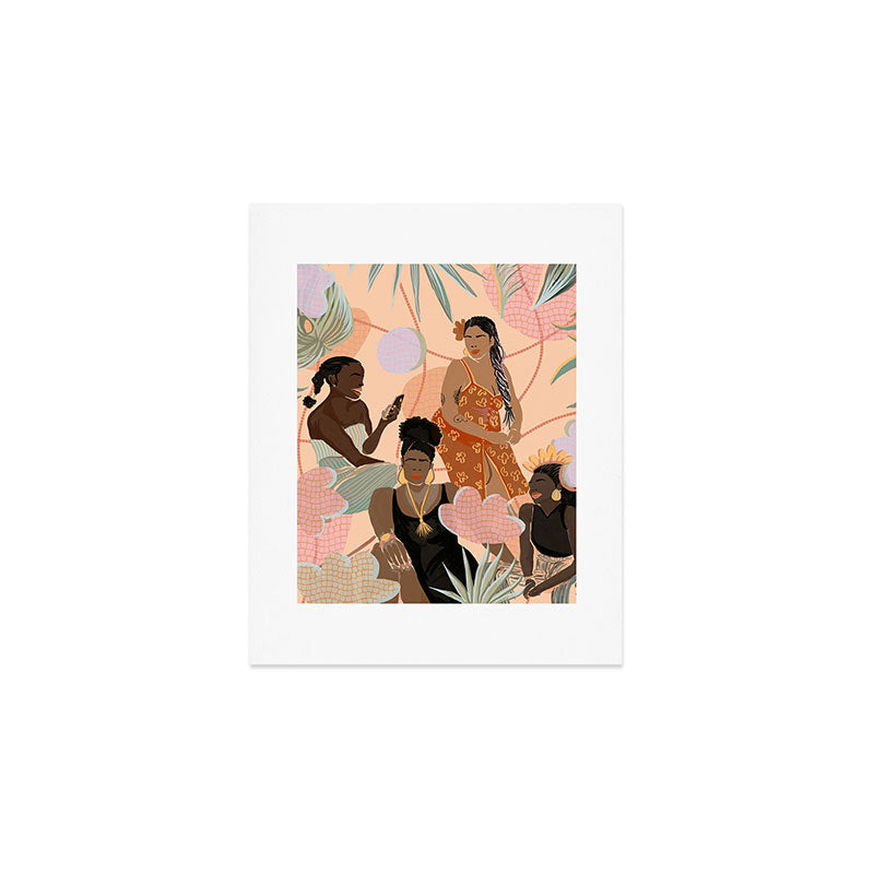 Black Femme Friendship Art Print