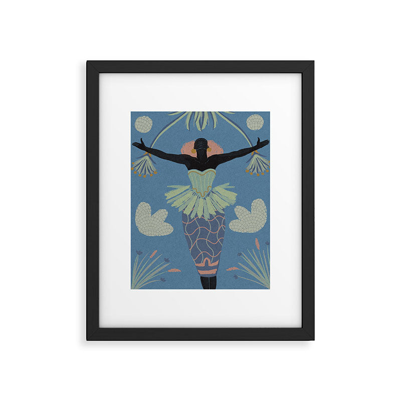 Celestial Balance Lapis Blue Framed Art Print Gallery Image 5