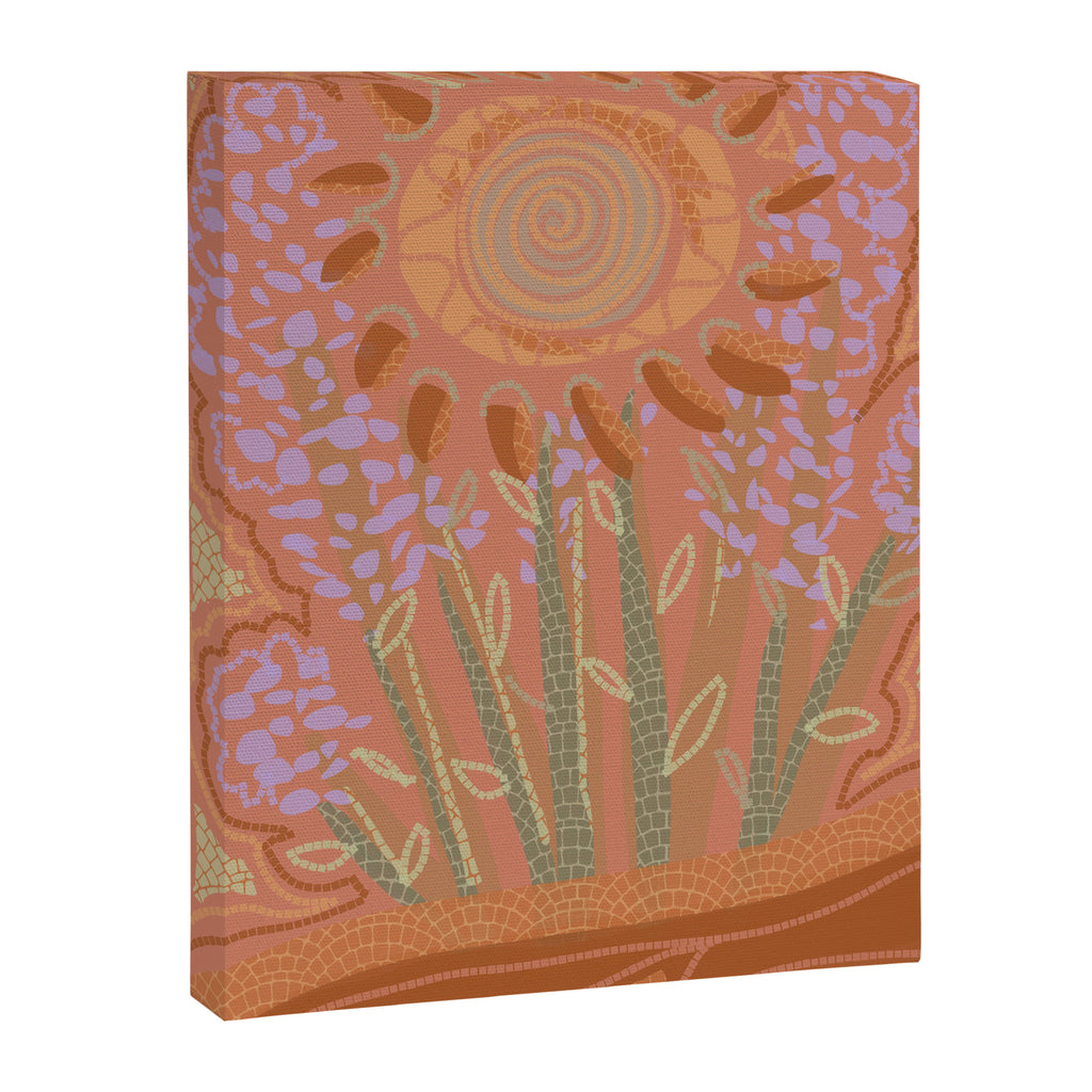 Fields of Burnt Sienna and Lavender Canvas Print Gallery Image 6