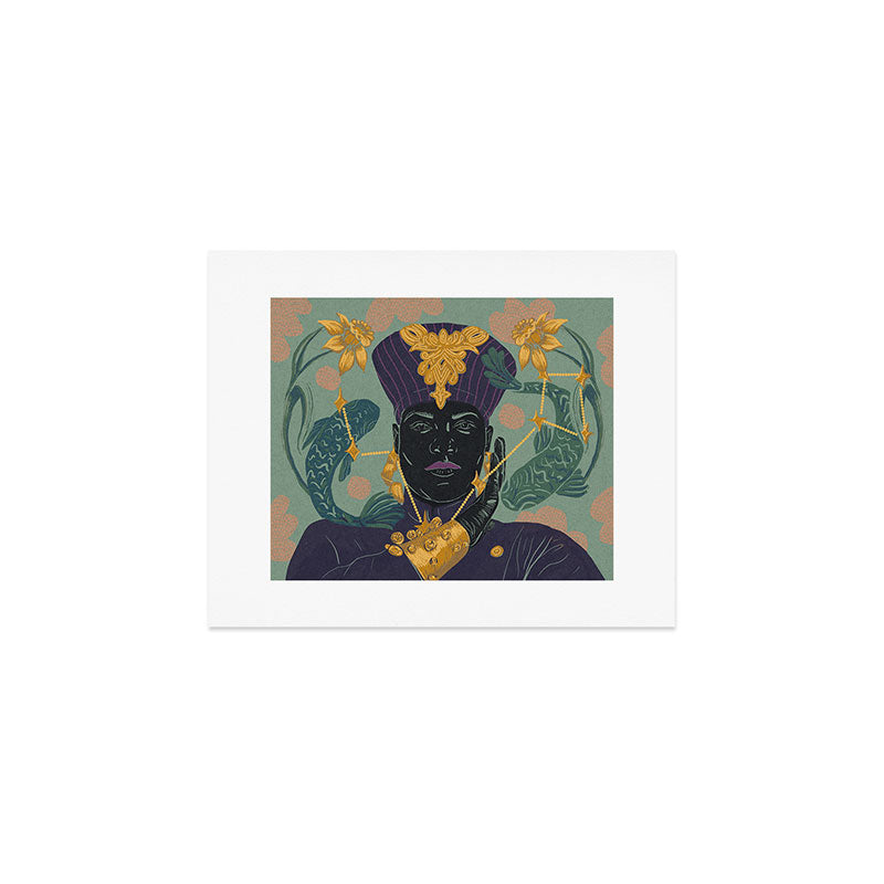 La Pisces Queen Art Print Gallery Image 1