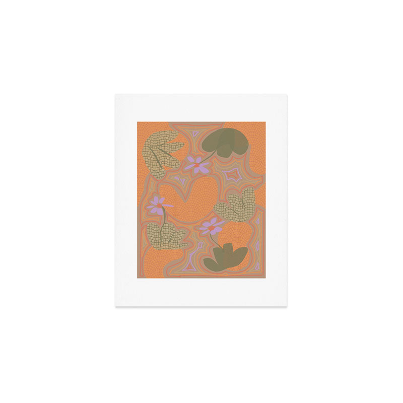 Little Purple Flowers Art Print Gallery Image 1
