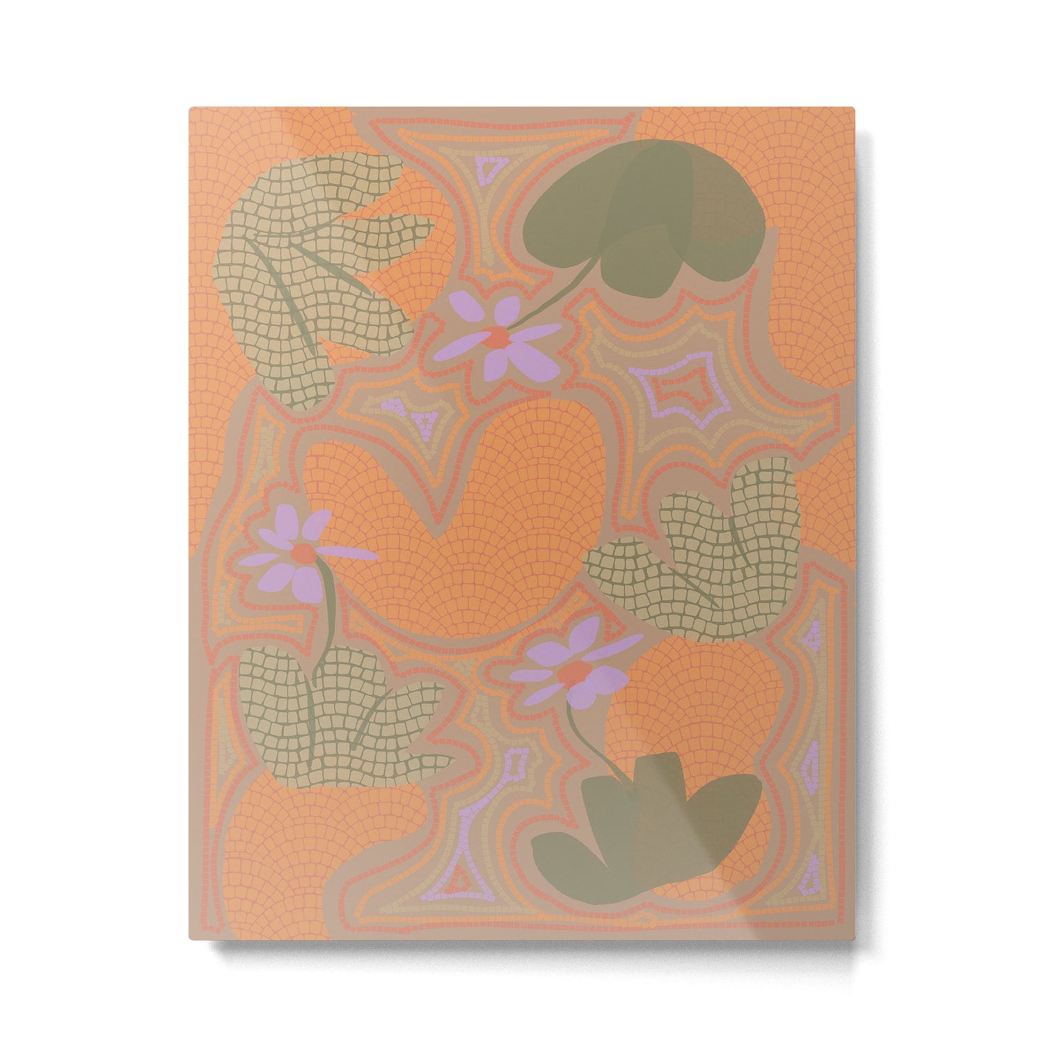 Little Purple Flowers Metal Print Gallery Image 4