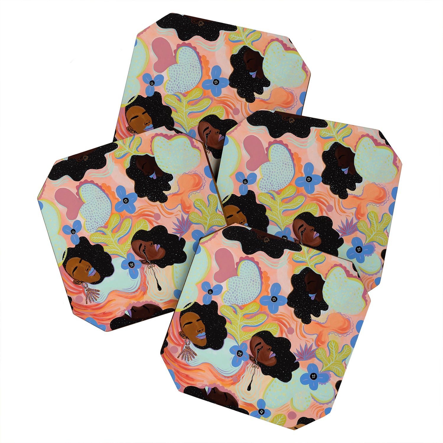 Pools of Us | Coral Botancials Coaster Gallery Image 1