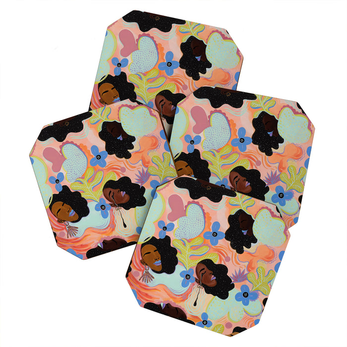 Pools of Us | Coral Botancials Coaster Gallery Image 1