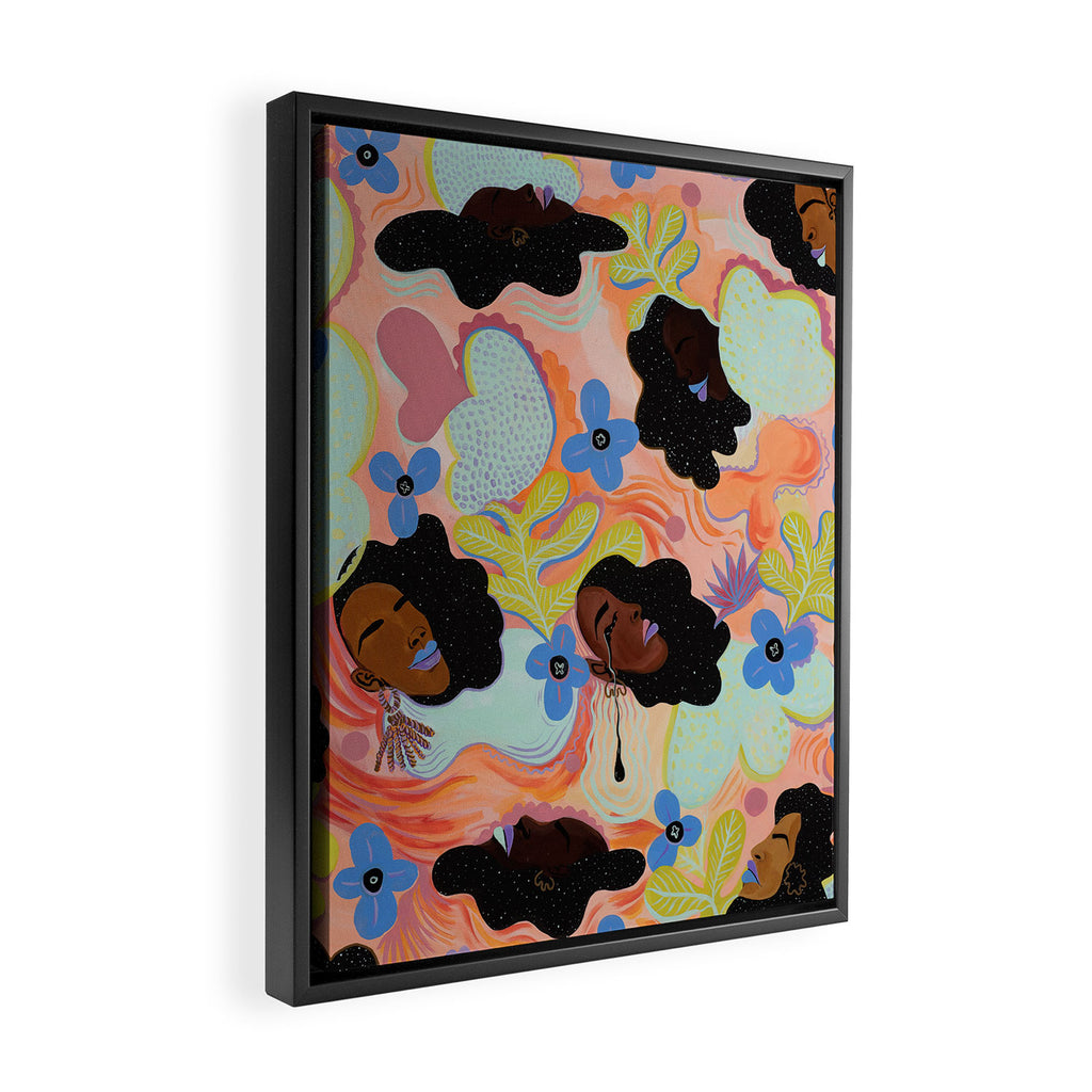 Pools of Us | Coral Botancials Framed Canvas Print Gallery Image 2