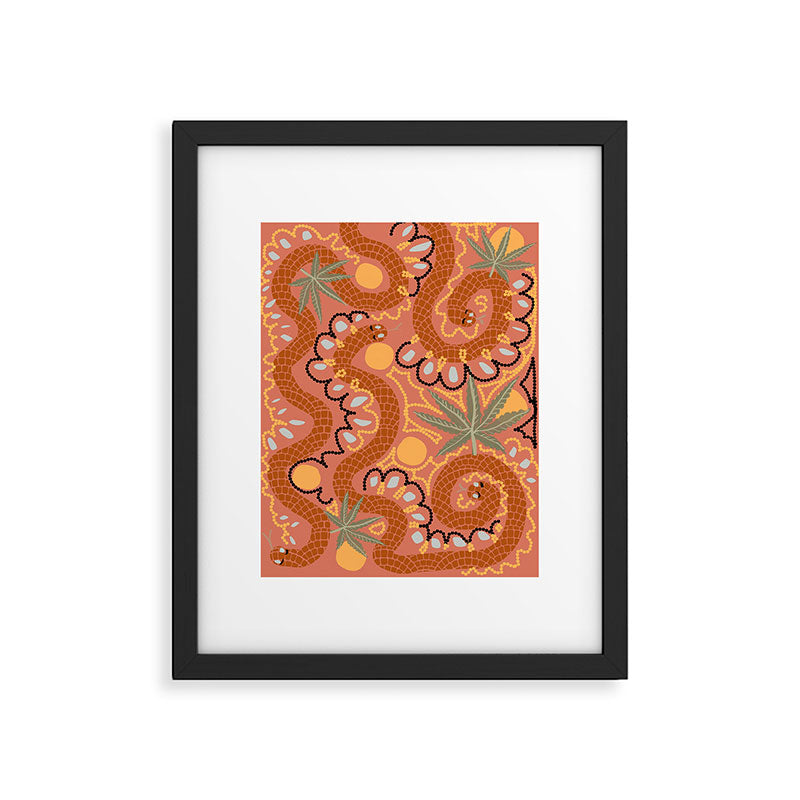 Snakes and Dope Flowers Framed Art Print Gallery Image 1