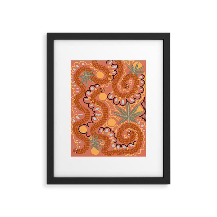Snakes and Dope Flowers Framed Art Print Gallery Image 1
