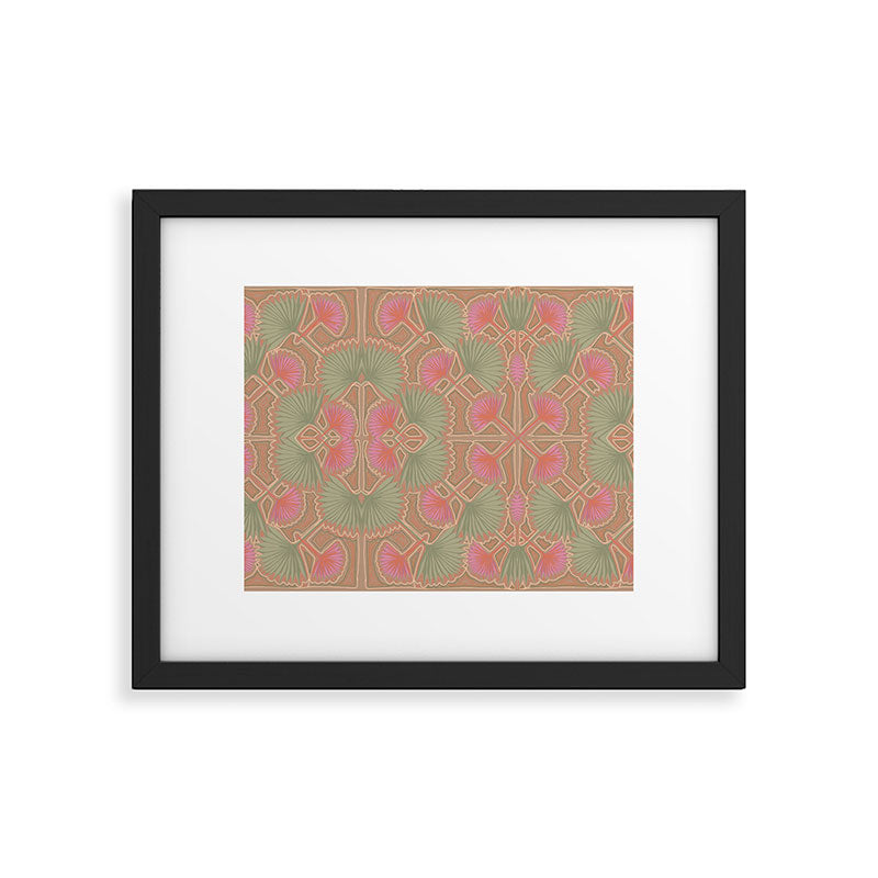 Sun Palms Dusk Tan Framed Art Print Gallery Image 5