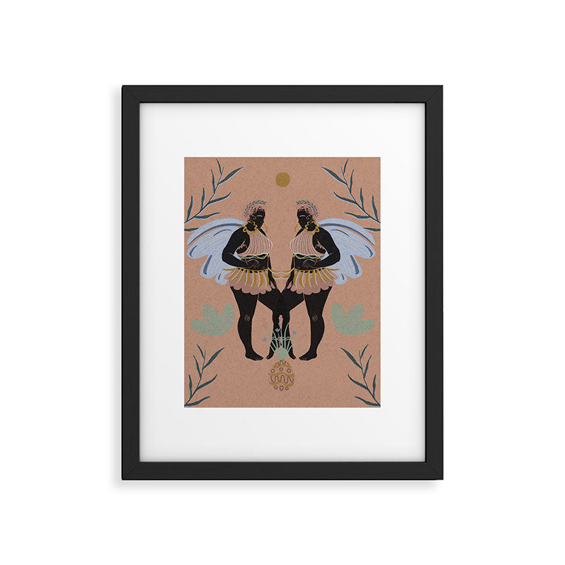 Twin Flames Clay Framed Art Print Gallery Image 5