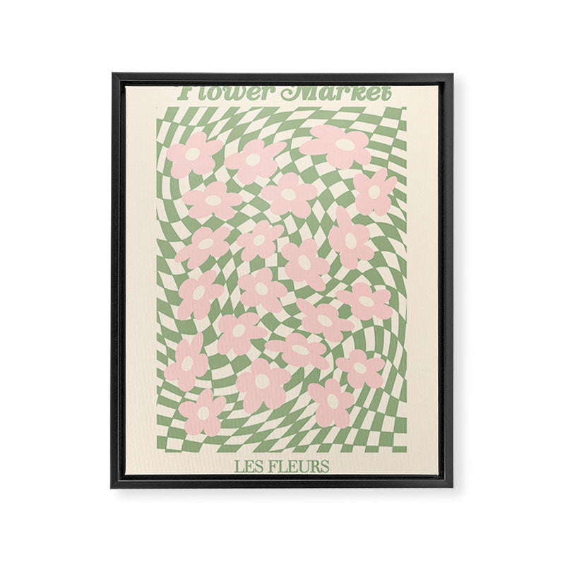 flower market / psychedelic Framed Canvas Print Gallery Image 6